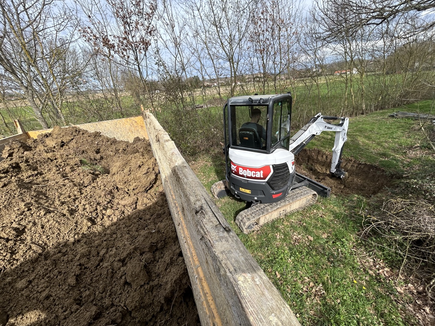 Bobcat E27 AlboTP en chantier